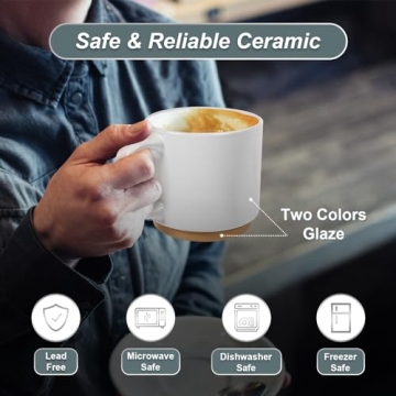 Senwako Large Coffee Mug with 21 oz Capacity