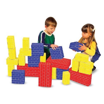 Melissa & Doug Jumbo Cardboard Building Blocks Set