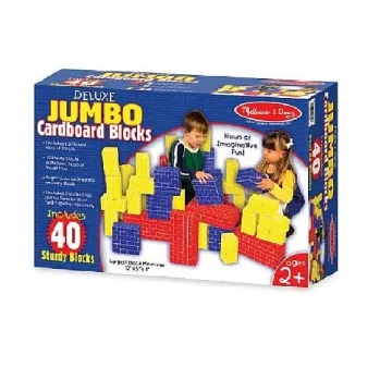 Melissa & Doug Jumbo Cardboard Building Blocks Set