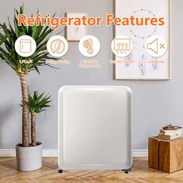 Antarctic Star Mini Fridge 1.7 Cu. Ft. Ideal for Office