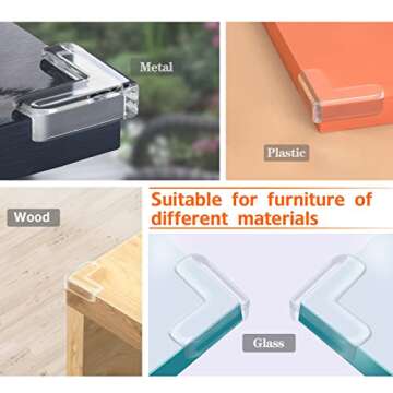 Clear Corner Guards for Baby Proofing Furniture & Tables