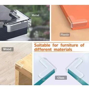 Clear Corner Guards for Baby Proofing Furniture & Tables