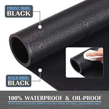 K KNODEL Leather Desk Mat, Large Office Desk Pad, Computer Desk Mat, Laptop Mat for Desk, Desk Protecor Mat, Desktop Mat, Desk Writing Pad, Desk Blotter Pad, Desk Cover Mat (31.5"x15.7", Black)