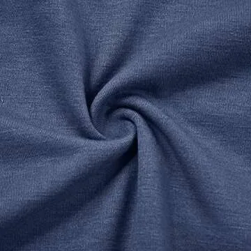 MITILLY Women's Summer Short Sleeve V Neck Button Down Casual Tunic Dress with Pockets Medium Dark Blue