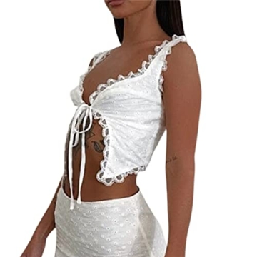 BHMAWSRT Women's Lace Camis Tank Top for Trendy Summer