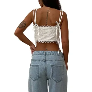 BHMAWSRT Women's Lace Camis Tank Top for Trendy Summer