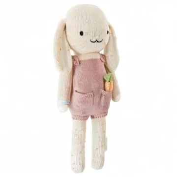 Hand-Knit Harper The Bunny Doll Feeds 10 Kids Fair Trade