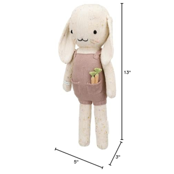 Hand-Knit Harper The Bunny Doll Feeds 10 Kids Fair Trade