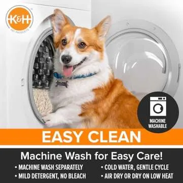 K&H Pet Products Dog Cot Pad (Cot Sold Separately), Pillow-Top Comfort Bed for K&H Large Elevated Dog Beds, Soft & Fluffy, Secure Fit Straps, Machine Washable, Portable - Large 42 X 30in Tan Fleece