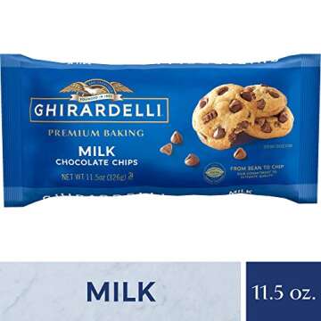 Ghirardelli Milk Chocolate Baking Chips 11.5 oz (Pack of 2)