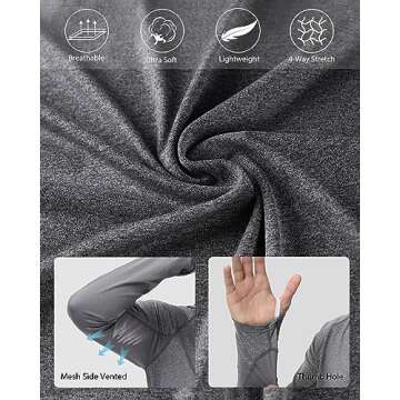 Roadbox UPF 50+ Fishing Shirts for Men UV Protection