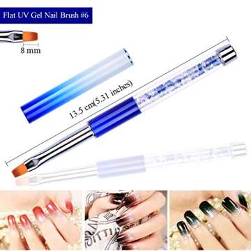 Ycyan Nail Art Brushes Set for Professional Designs