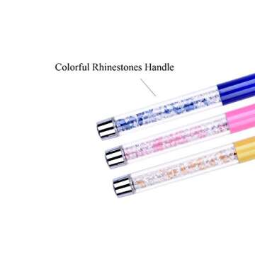 Ycyan Nail Art Brushes Set for Professional Designs