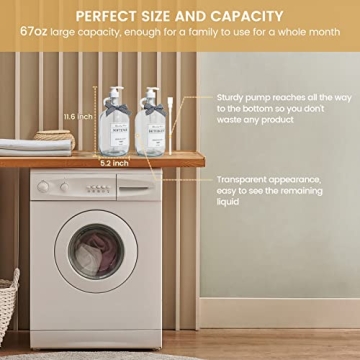 Stylish Farmhouse Laundry Detergent Dispenser for Home