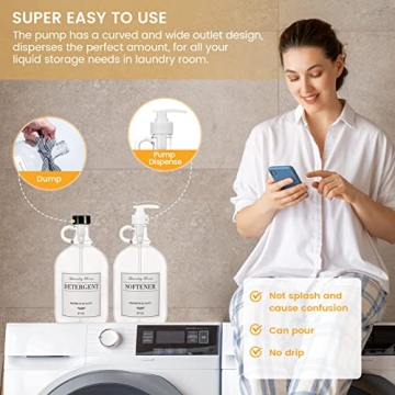 Stylish Farmhouse Laundry Detergent Dispenser for Home