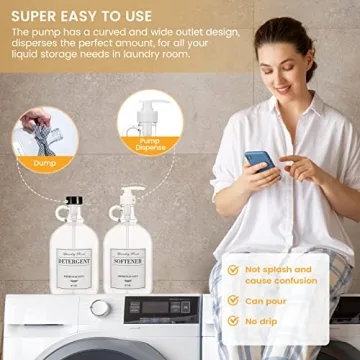 Stylish Farmhouse Laundry Detergent Dispenser for Home