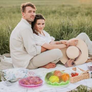 Elastic Food Storage Covers Plastic Wrap Bowl Covers Alternative to Foil for Outdoor Picnic 3 Size Bowl Covers for Bread Proofing(120)