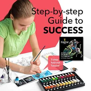 Castle Art Supplies 48 Acrylic Paint Set | Premium Quality