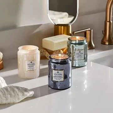 Voluspa Casa Pacifica Candle | Small Glass Jar | 5.5 Oz. | 50 Hour Burn Time | Hand-Poured Coconut Wax for a Clean Burn | Handcrafted in The USA