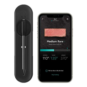 Yummly Smart Meat Thermometer with Wireless Bluetooth Connectivity, Black