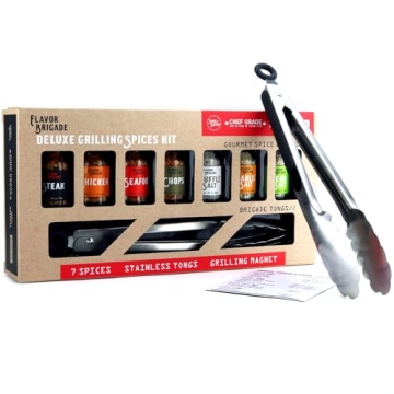 Deluxe Grilling Gift Set for Men – 17 BBQ Accessories & Gourmet Spices