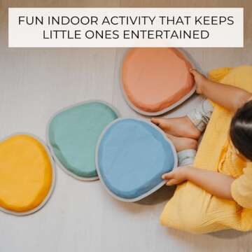 ZICOTO Fun Stepping Stones for Kids - Safe Outdoor Play
