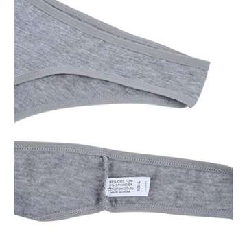 Comfortable Cotton Thong Underwear Pack for Women