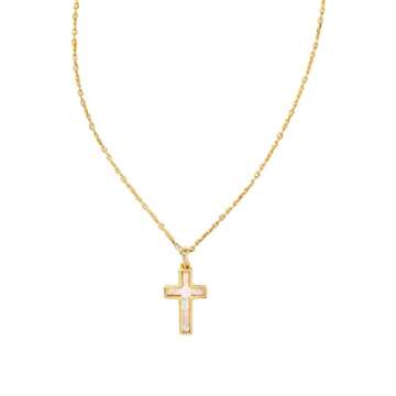 Kendra Scott Gold Cross Pendant Necklace for Women