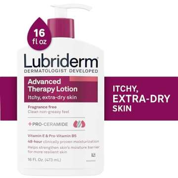 Lubriderm Advanced Therapy Fragrance Free Moisturizing Hand & Body Lotion + Pro-Ceramide with Vitami...