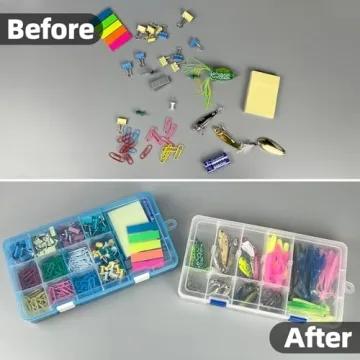 DUOFIRE Adjustable Storage Box for Crafts and Accessories