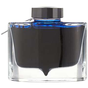 PILOT Iroshizuku Bottled Fountain Pen Ink, Shin-Kai, Deep Sea (Blue Black) 50ml Bottle (69225)