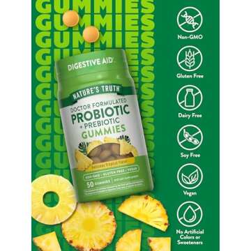 Nature's Truth Probiotic Gummies - Vegan Digestive Health