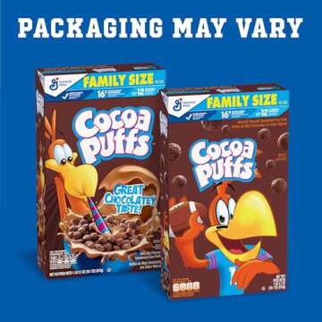 Cocoa Puffs, Chocolate Breakfast Cereal with Whole Grains, 18.1 oz