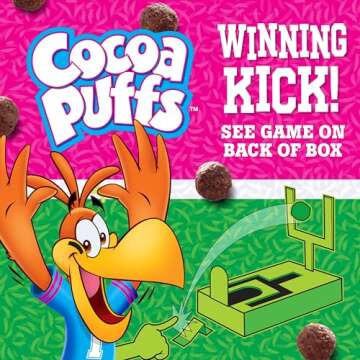 Cocoa Puffs, Chocolate Breakfast Cereal with Whole Grains, 18.1 oz