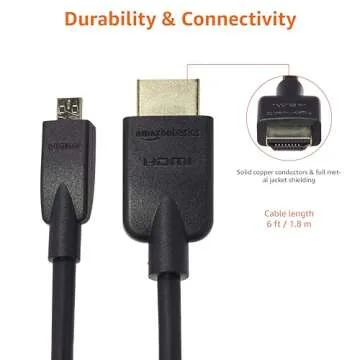 High-Speed Amazon Basics Micro HDMI to HDMI Cable