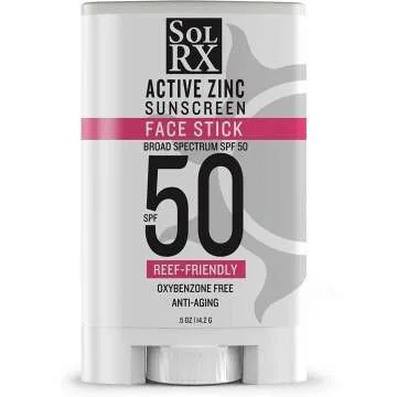SolRX Mineral SPF 50 Face Stick - Zinc Oxide Protection