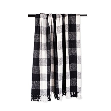 DII Rustic Farmhouse Buffalo Check Throw Blanket - Versatile Home Decor