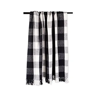 DII Rustic Farmhouse Buffalo Check Throw Blanket - Versatile Home Decor