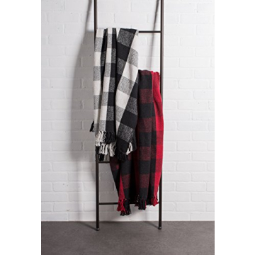 DII Rustic Farmhouse Buffalo Check Throw Blanket - Versatile Home Decor