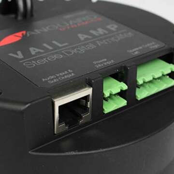 Vanguard Dynamics Vail Amp - in Wall Flush Mount Stereo 60Watt Amplifier for Echo Dot 2nd Generation