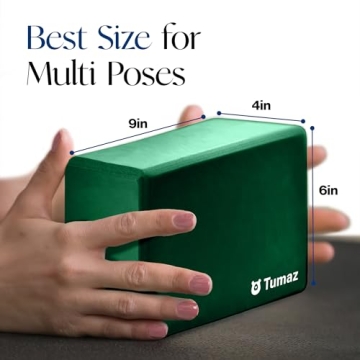 Tumaz Yoga Blocks Set - 2 Premium Yoga Blocks & Strap