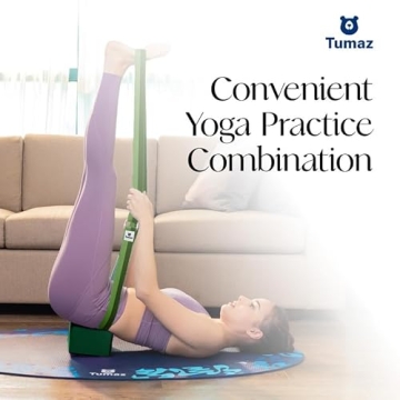 Tumaz Yoga Blocks Set - 2 Premium Yoga Blocks & Strap