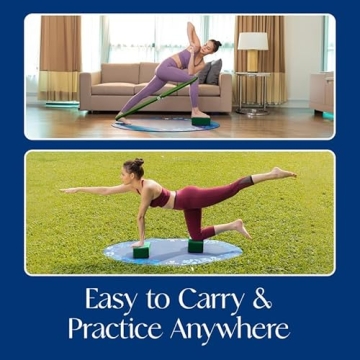 Tumaz Yoga Blocks Set - 2 Premium Yoga Blocks & Strap