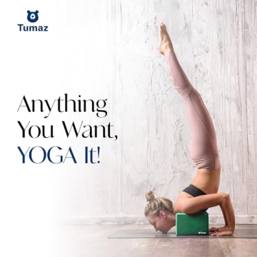 Tumaz Yoga Blocks Set - 2 Premium Yoga Blocks & Strap