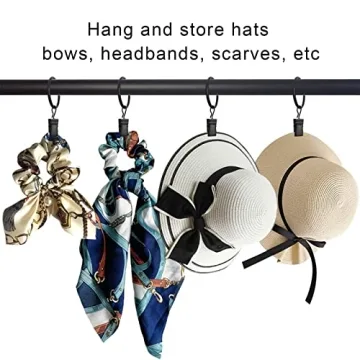 AMZSEVEN Curtain Rings & Clips - Durable & Versatile