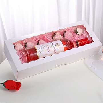 Tcoivs 30-Pack Bakery Boxes with Window for Baked Goods