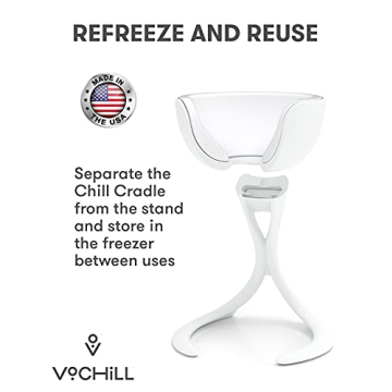 VoChill Stemmed Wine Glass Chiller for Perfect Wine Enjoyment