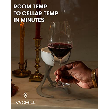 VoChill Stemmed Wine Glass Chiller for Perfect Wine Enjoyment