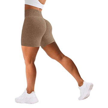 Abonlen High Waisted Scrunch Workout Shorts Butt Lifting