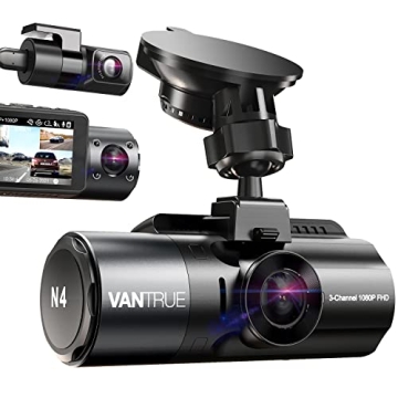 Vantrue N4 3 Channel Dash Cam with Night Vision